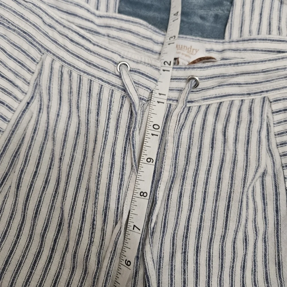 Womens Pinstriped Laundry By Shelli Segal Wide Leg Pants!